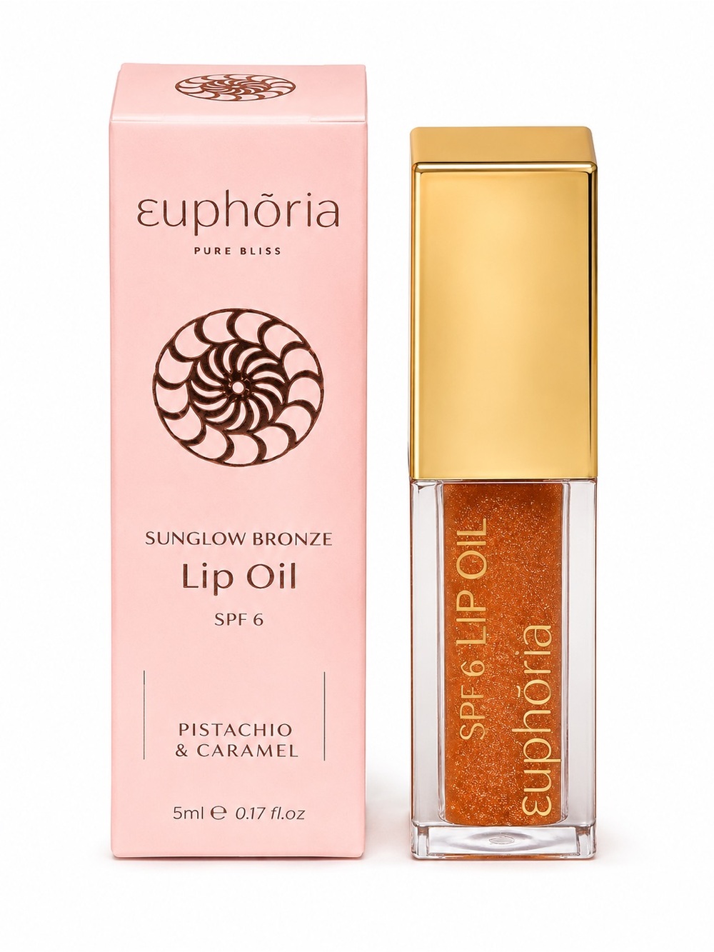 Sunglow Bronze Lip Oil - Pistachio & Caramel (Bronze)